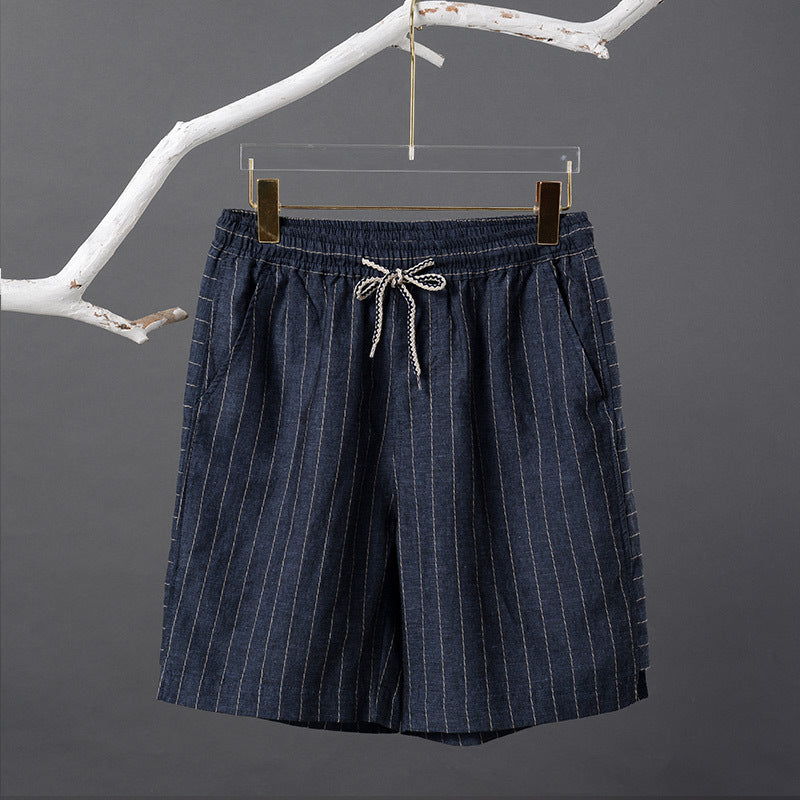 Linen Striped Shorts Thalorn TL015