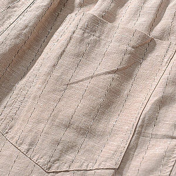 Linen Striped Shorts Thalorn TL015