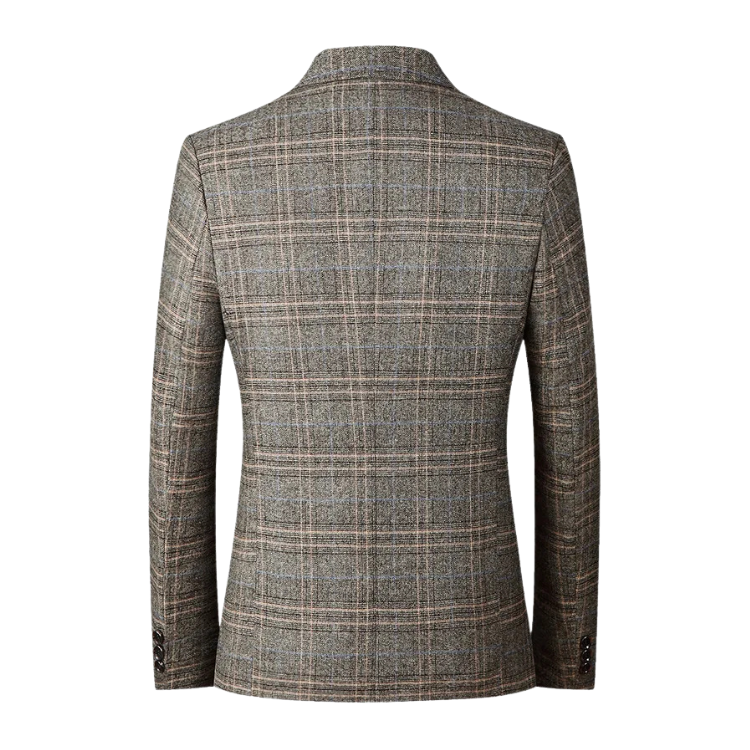Men's Checked Wool Blazer Thalorn TL031