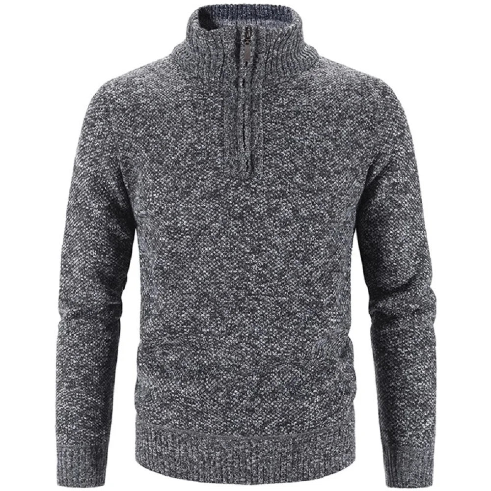 Men's Half-Zip Embroidered Collar Sweater Thalorn TL181