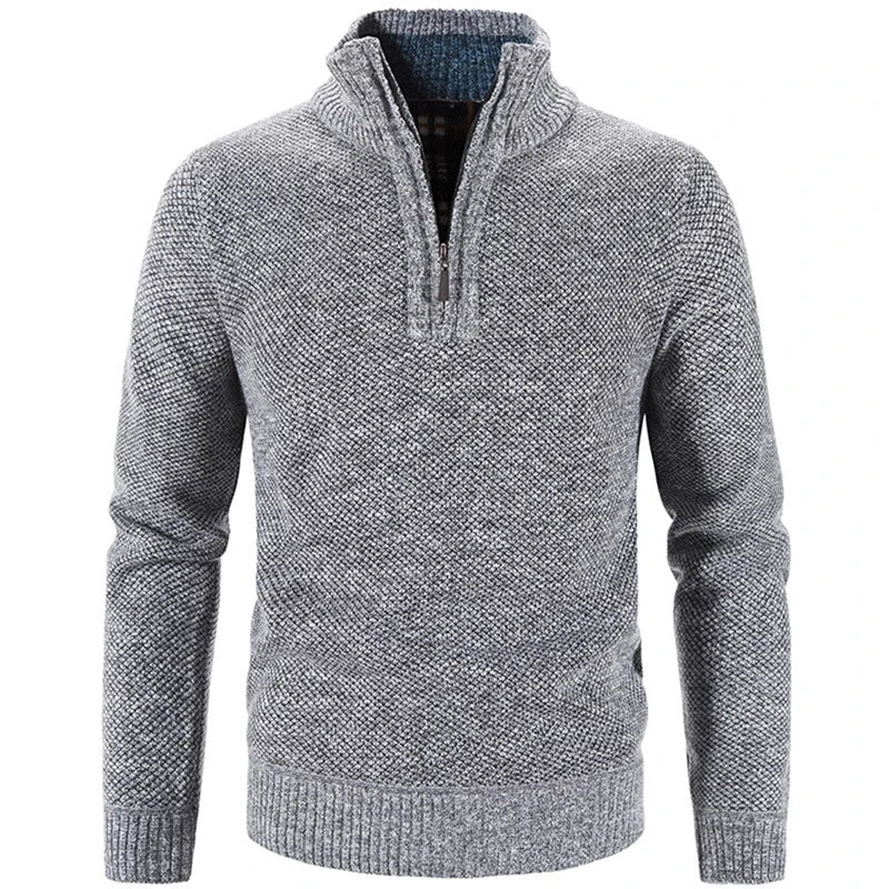 Men's Half-Zip Embroidered Collar Sweater Thalorn TL181