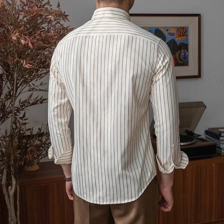 Men's Striped Cotton Dress Shirt Thalorn TL056