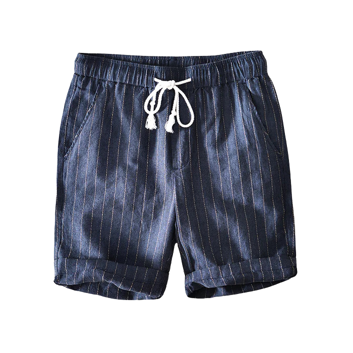 Striped Linen Shorts Thalorn TL014