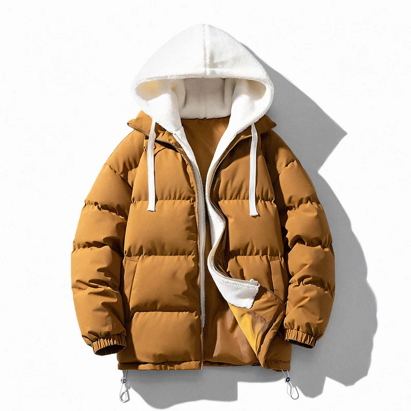 Wool-Hooded Puffer Jacket Thalorn TL125