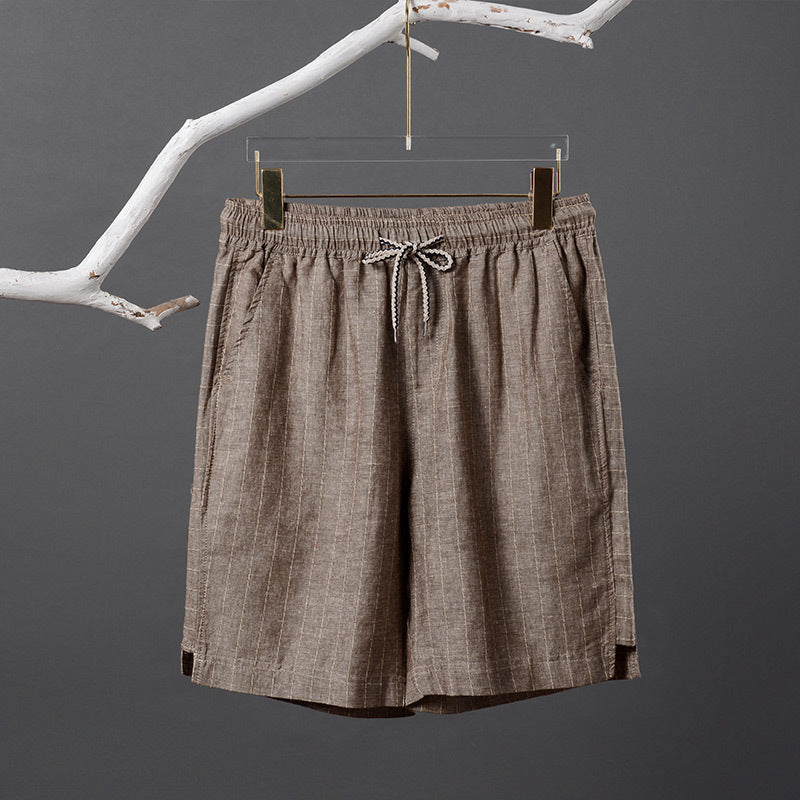 Linen Striped Shorts Thalorn TL015