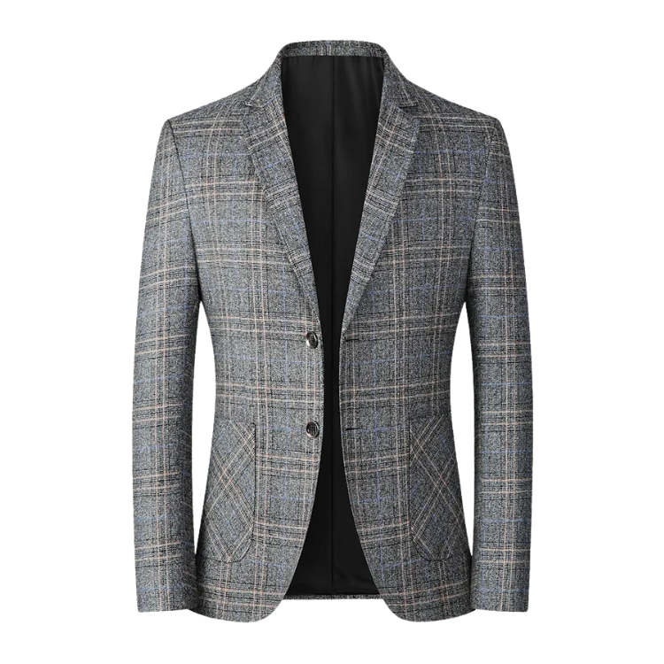 Men's Checked Wool Blazer Thalorn TL031