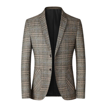 Men's Checked Wool Blazer Thalorn TL031