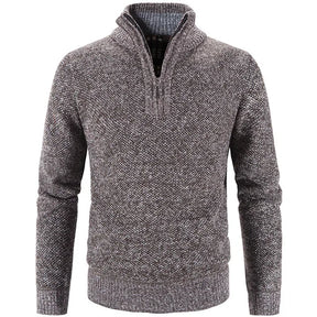 Men's Half-Zip Embroidered Collar Sweater Thalorn TL181