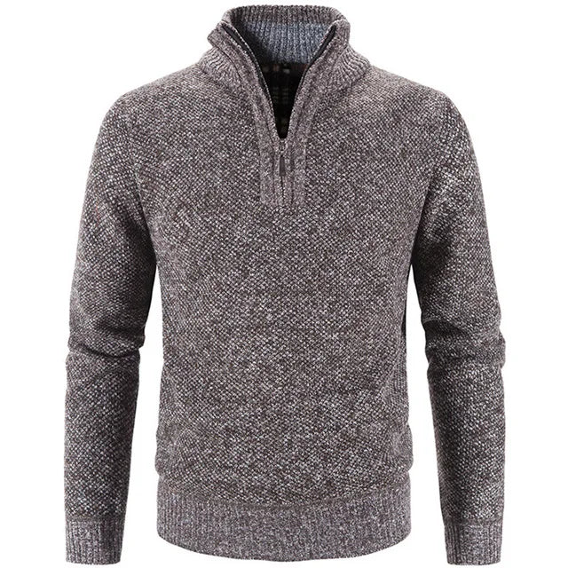 Men's Half-Zip Embroidered Collar Sweater Thalorn TL181
