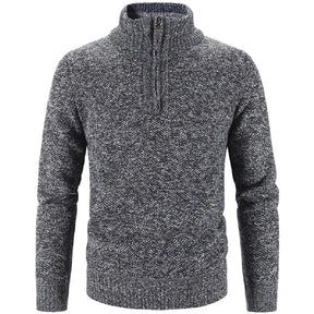 Men's Half-Zip Embroidered Collar Sweater Thalorn TL181
