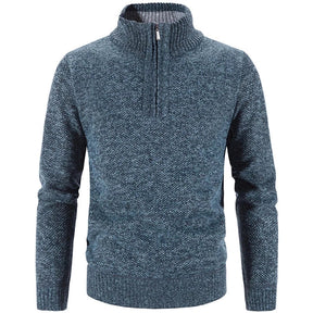 Men's Half-Zip Embroidered Collar Sweater Thalorn TL181