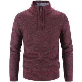 Men's Half-Zip Embroidered Collar Sweater Thalorn TL181
