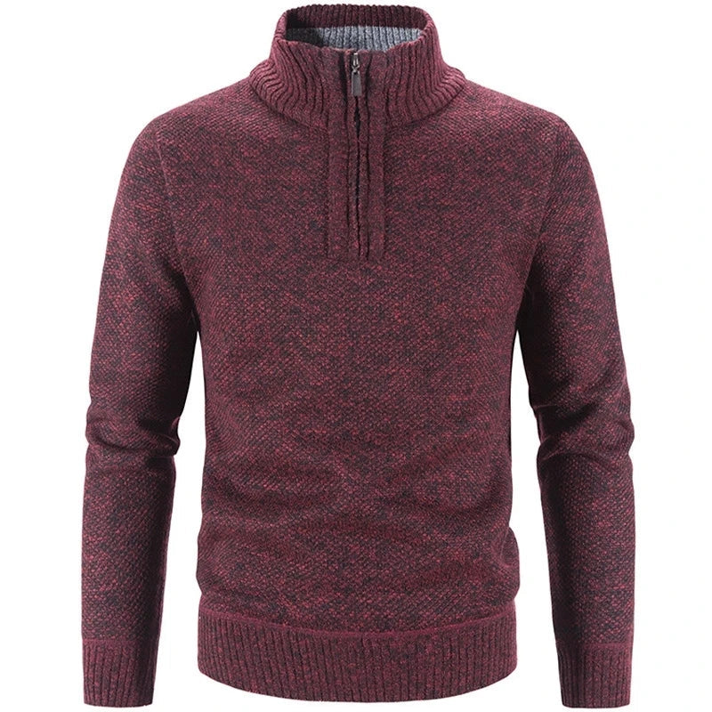 Men's Half-Zip Embroidered Collar Sweater Thalorn TL181
