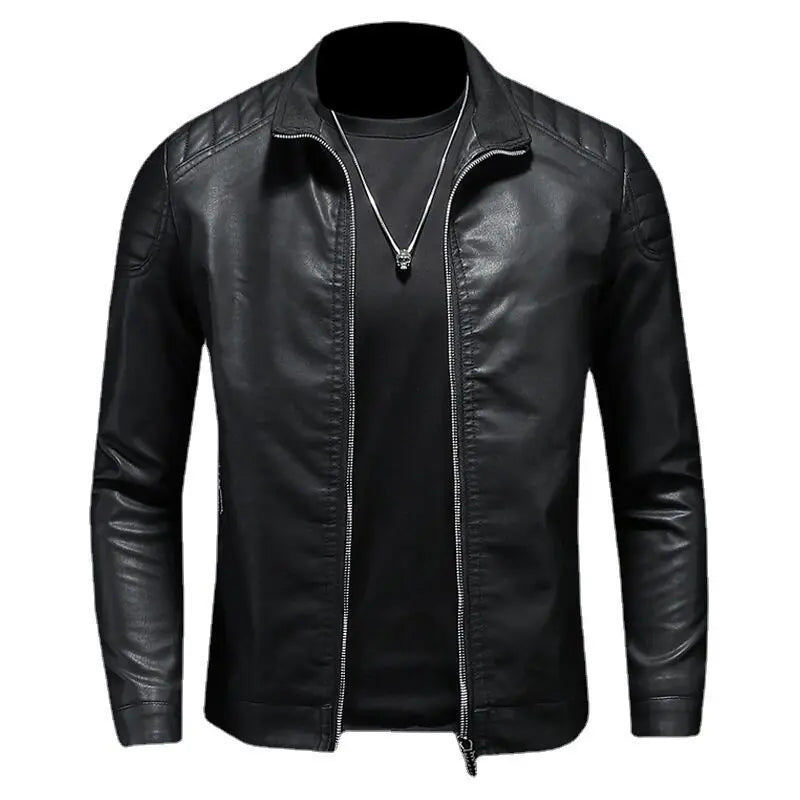 Men's Motorcycle Leather Jacket Thalorn TL167