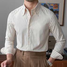 Men's Striped Cotton Dress Shirt Thalorn TL056