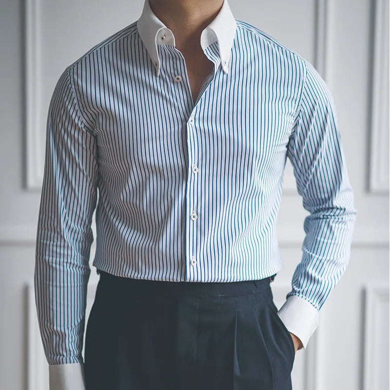 Men's Striped Dress Shirt Thalorn TL053
