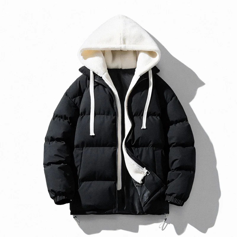Wool-Hooded Puffer Jacket Thalorn TL125